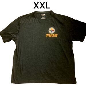 Pittsburgh Steelers XXL T-shirt Gray Logo EUC Short Sleeve Football Sports